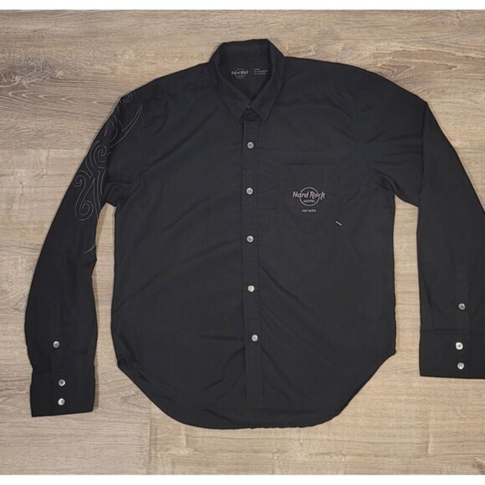 Hard Rock‎ Hotel "Pattaya" Long Sleeve Button Down Shirt - Large